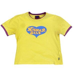 Marc Jacobs Yellow Higher Self Baby Tee in Small